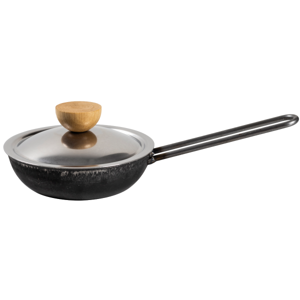 Stahlpfanne "Die Robuste" mit Deckel