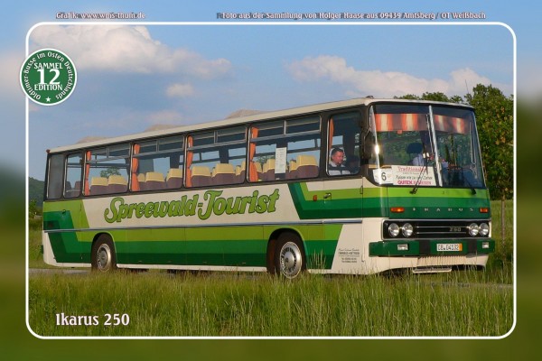 Blechschild Bus Nr.12 "Ikarus 250"