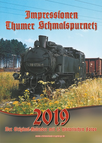 Kalender "Thumer Schmalspurnetz 2019"