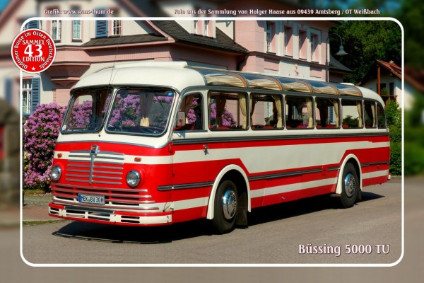 Blechschild Bus Nr. 43 "Büssing 5000 TU"