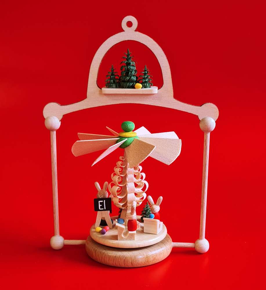 Wärmespiel zum Hängen "Ostern-Hasenschule" | Erlebnisland-Erzgebirge