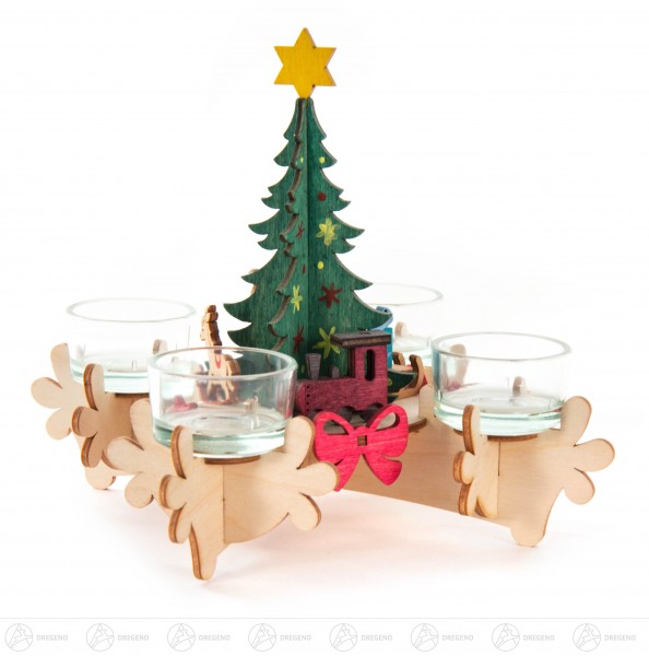 Bastelset Adventsleuchter 16x10x10,5cm
