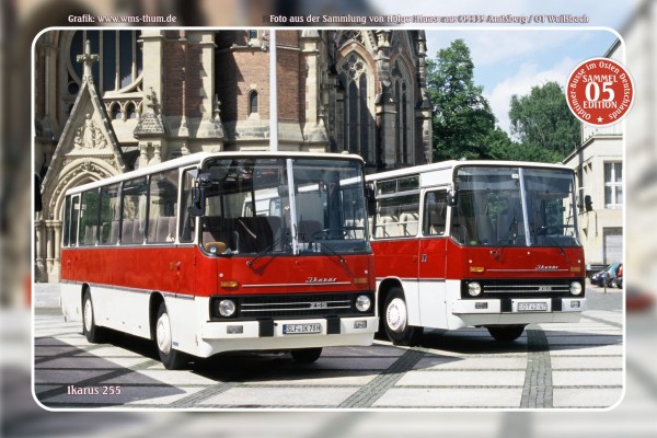 Blechschild Bus Nr.5 "Ikarus 255"