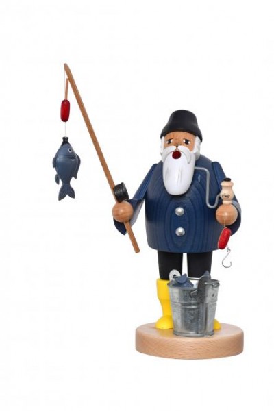 Räuchermann Angler, 19 cm