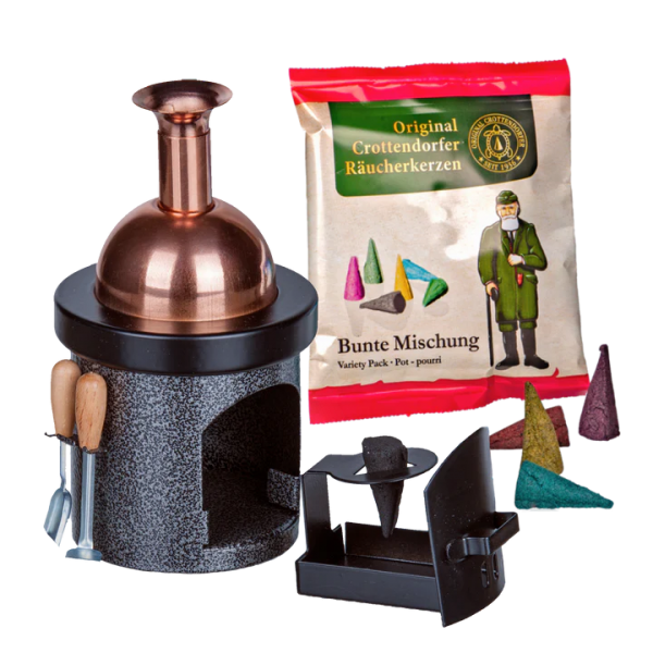 Räucherofen Braukessel schwarz Hammerschlag
